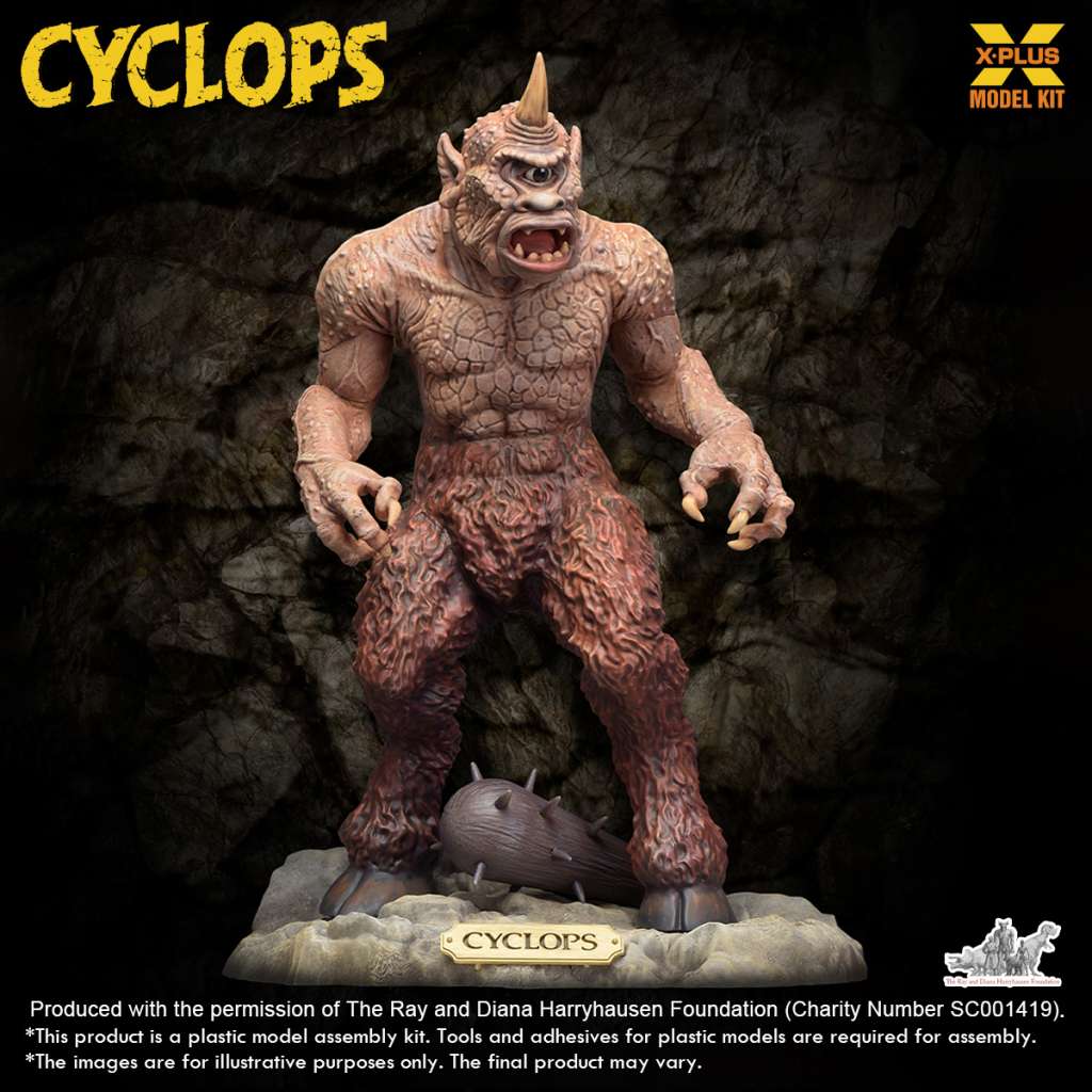 Ray Harryhausen Cyclops Renewal Pack 1/72 Plastmodellkit x-plus