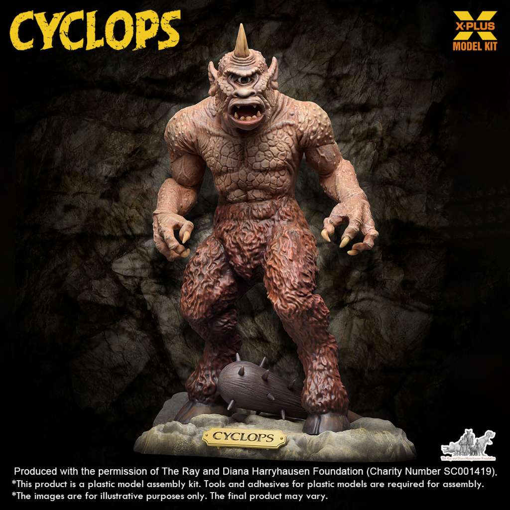 Ray Harryhausen Cyclops Renewal Pack 1/72 Plastmodellkit x-plus