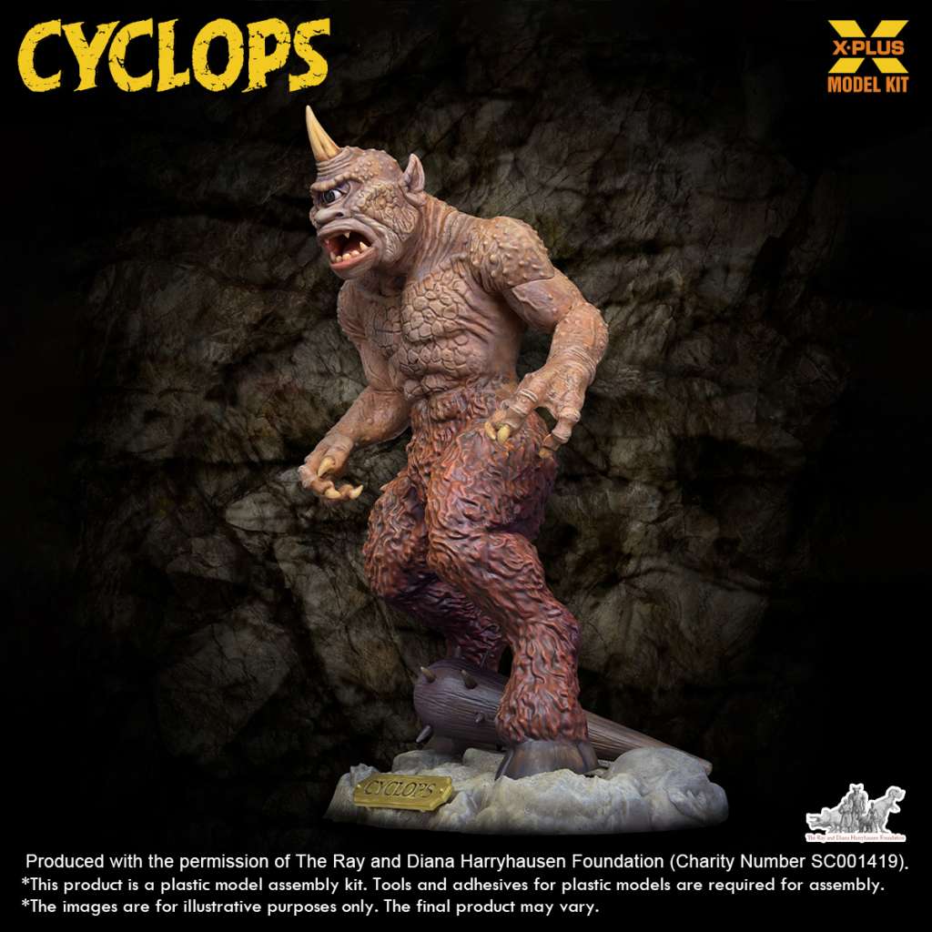 Ray Harryhausen Cyclops Renewal Pack 1/72 Plastmodellkit x-plus