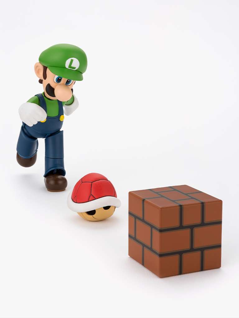 Super Mario Luigi SHF - Samlarfigur av Hög Kvalitet bandai