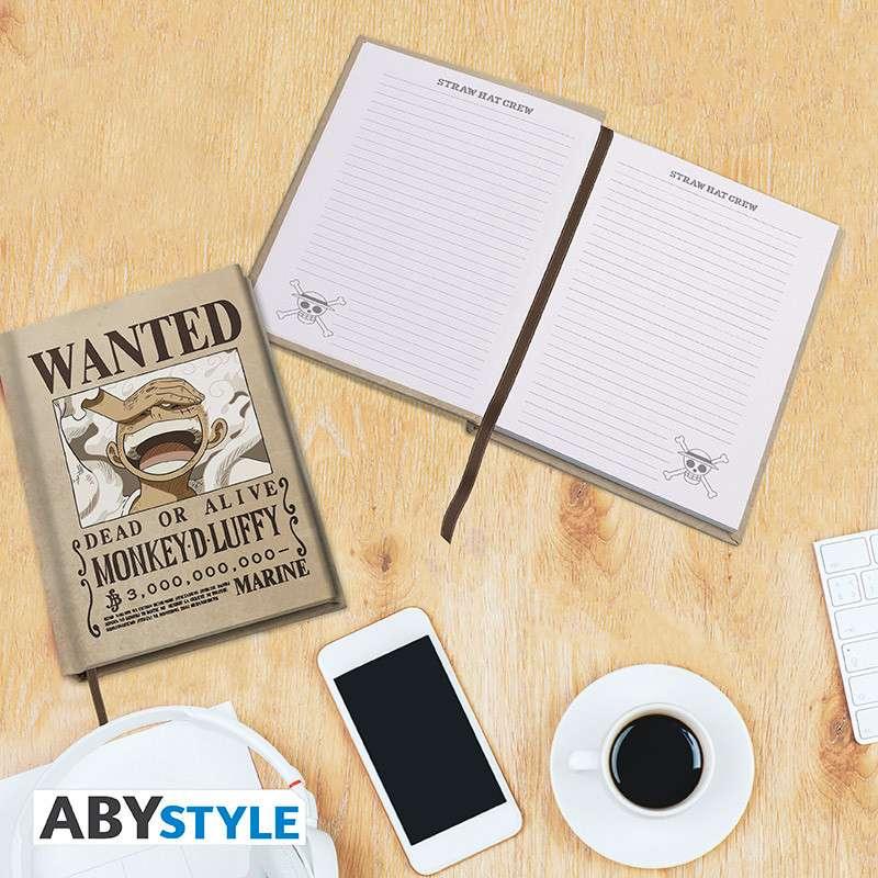 One Piece Wanted Luffy Wano Anteckningsblock A5 - Robotto