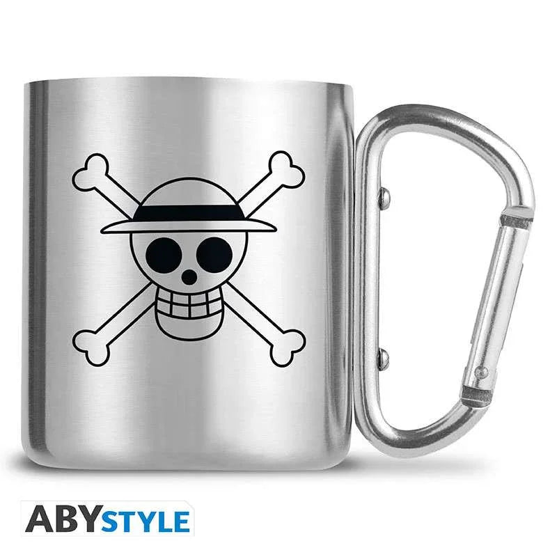 One Piece Luffy & Skull Mug Carabiner - Robotto