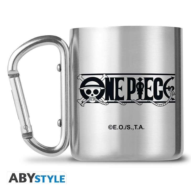 One Piece Luffy & Skull Mug Carabiner - Robotto