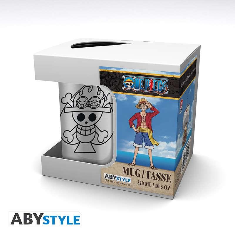 One Piece Ace & Skull Mug Carabiner - Robotto