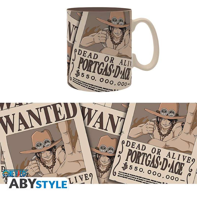 One Piece Wanted Ace Mug – Perfekt för äkta fans abystyle studio