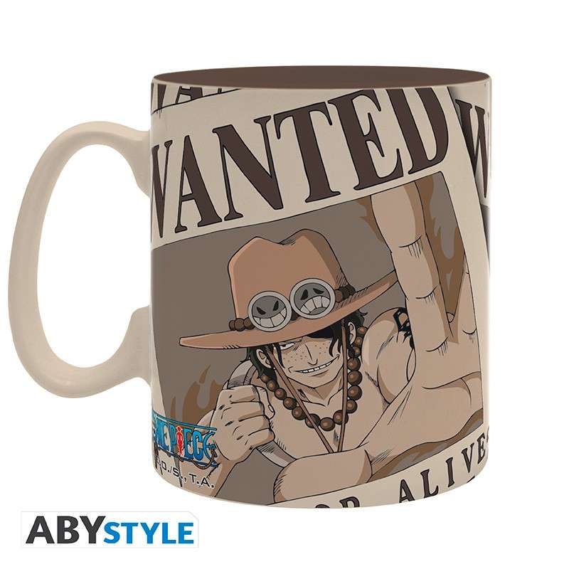 One Piece Wanted Ace Mug – Perfekt för äkta fans abystyle studio