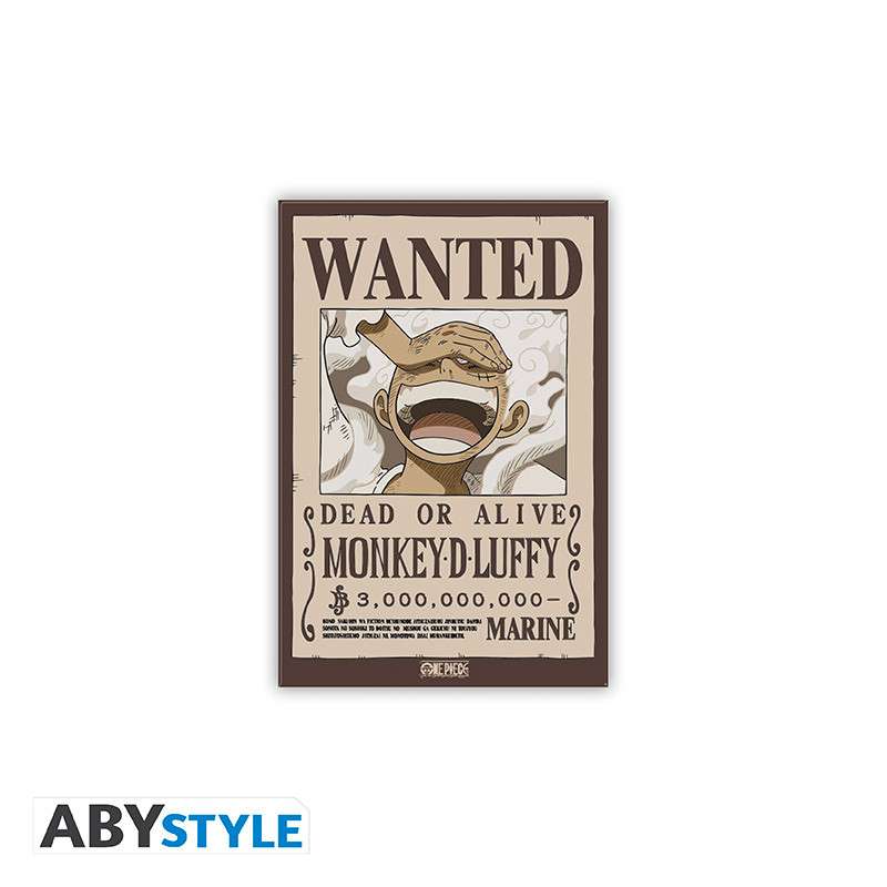 One Piece Wanted Luffy Standard Magnet abystyle studio
