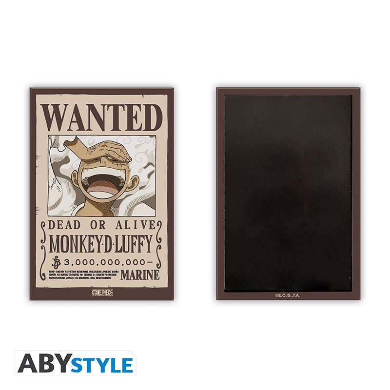 One Piece Wanted Luffy Standard Magnet abystyle studio