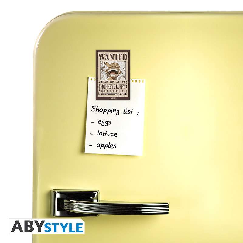 One Piece Wanted Luffy Standard Magnet abystyle studio