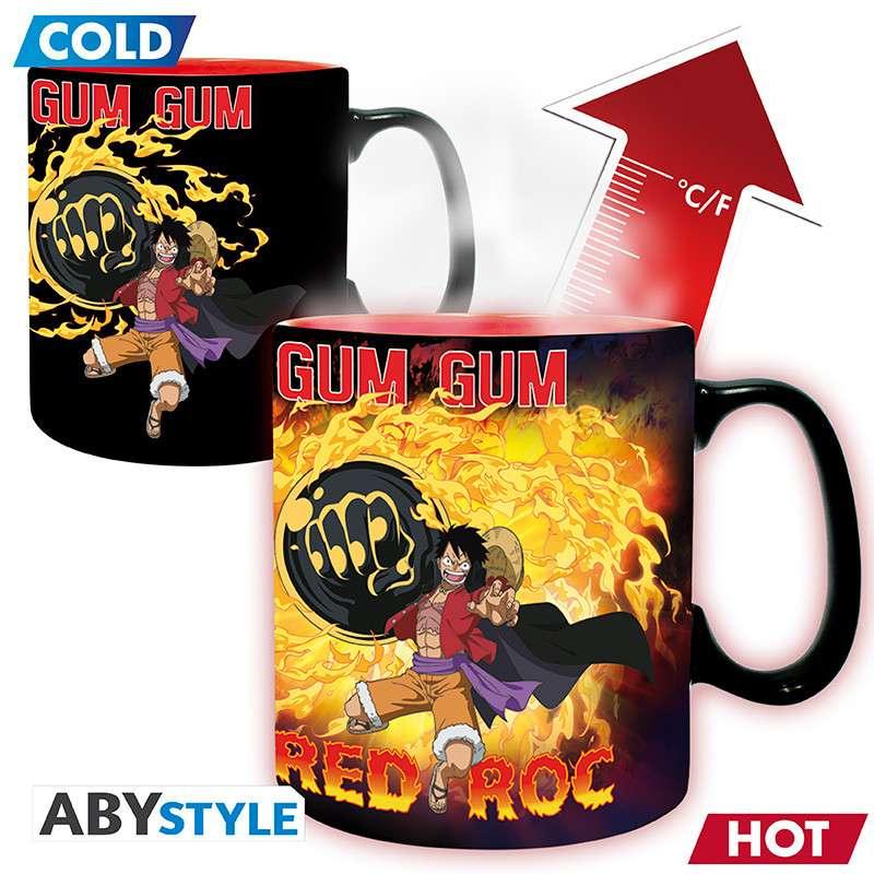 One Piece Luffy vs Kaidou Heat Change Mug - Robotto