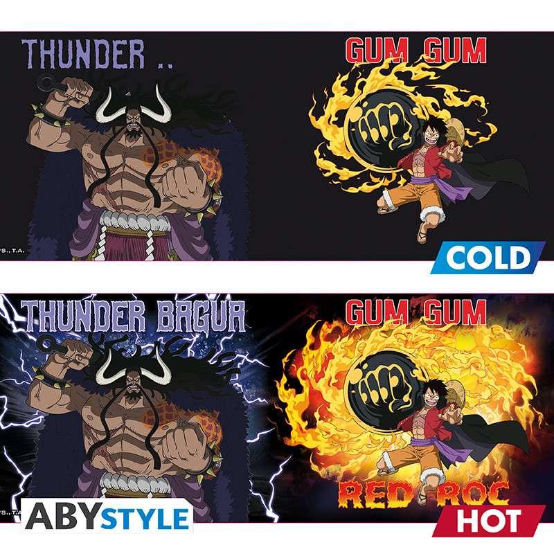 One Piece Luffy vs Kaidou Heat Change Mug - Robotto