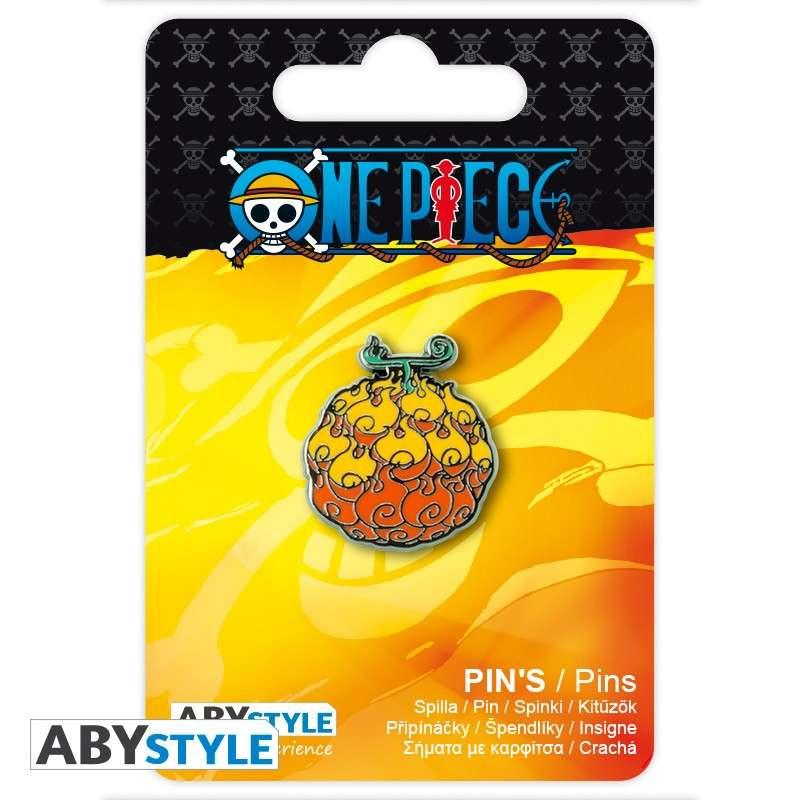 One Piece Flame-Flame Fruit Pin – En unik samlarpin - Robotto