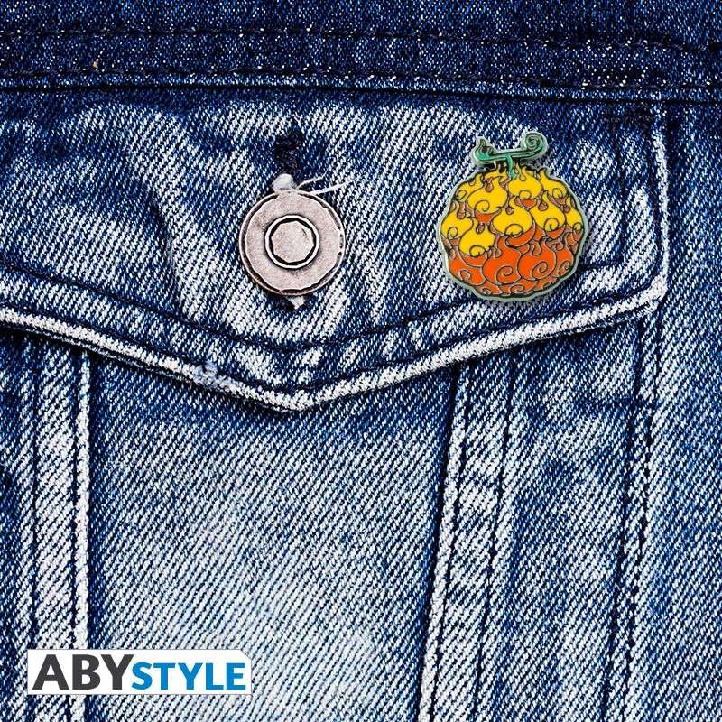 One Piece Flame-Flame Fruit Pin – En unik samlarpin abystyle studio