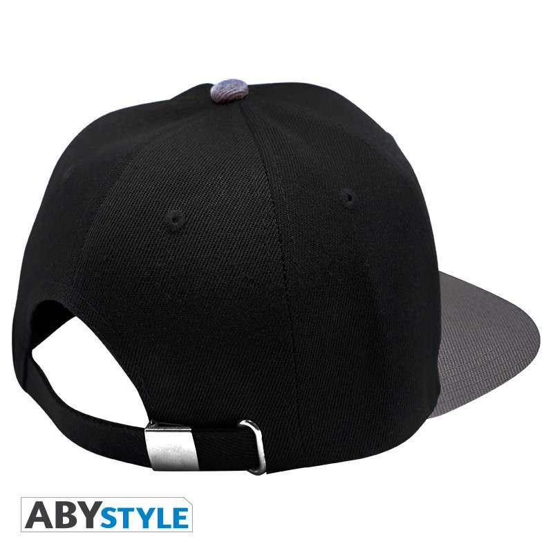 One Piece Black & Grey Skull Snapback Cap abystyle studio