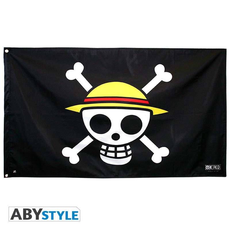 One Piece Skull Luffy Flag - Äkta Piratflagga abystyle studio