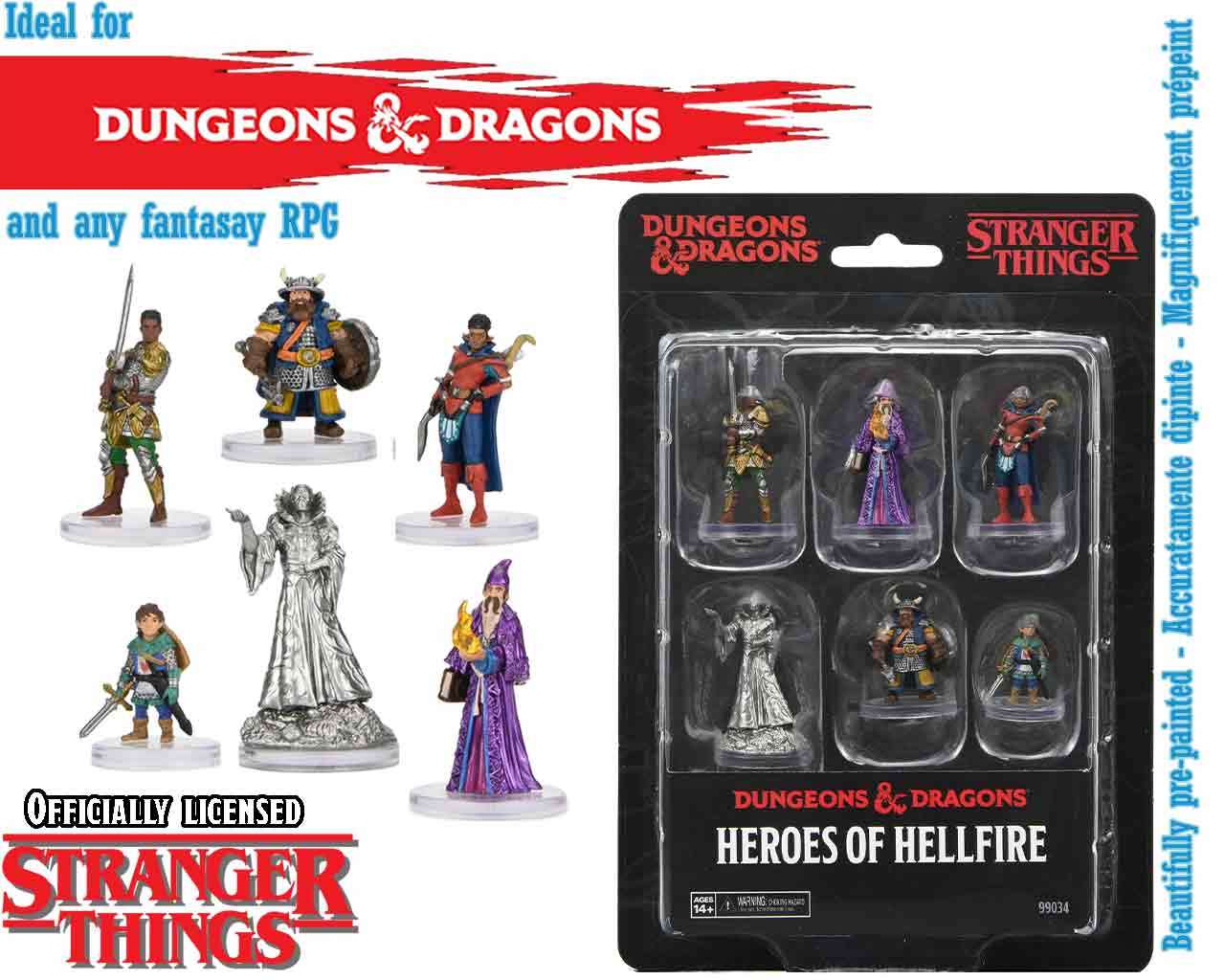 Stranger Things - Heroes of Hellfire - Förmålade Miniatyrer