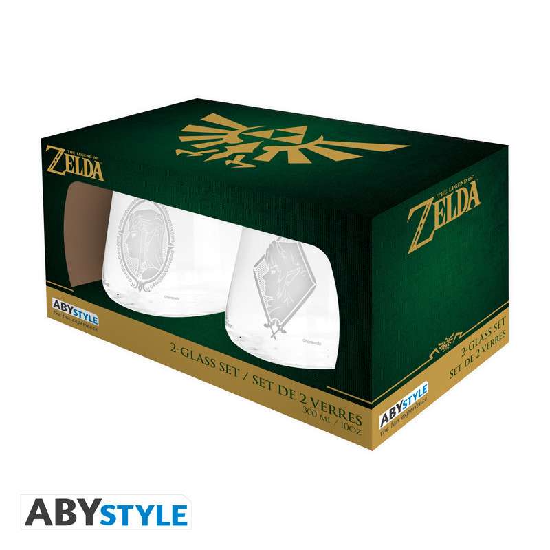 The Legend of Zelda Zelda & Link Glas Set 2x abystyle studio