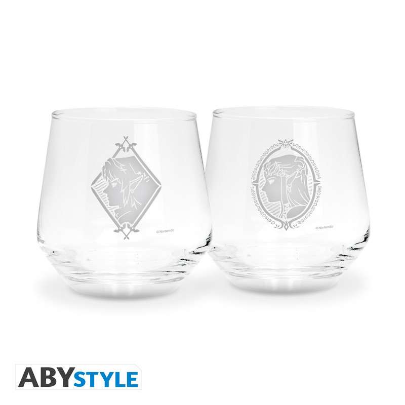 The Legend of Zelda Zelda & Link Glas Set 2x abystyle studio