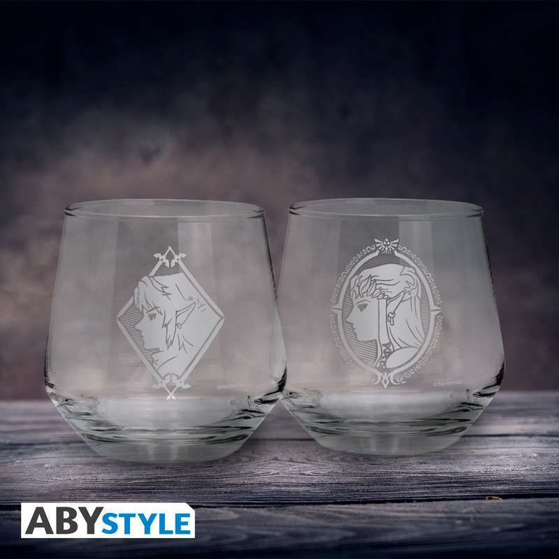 The Legend of Zelda Zelda & Link Glas Set 2x abystyle studio