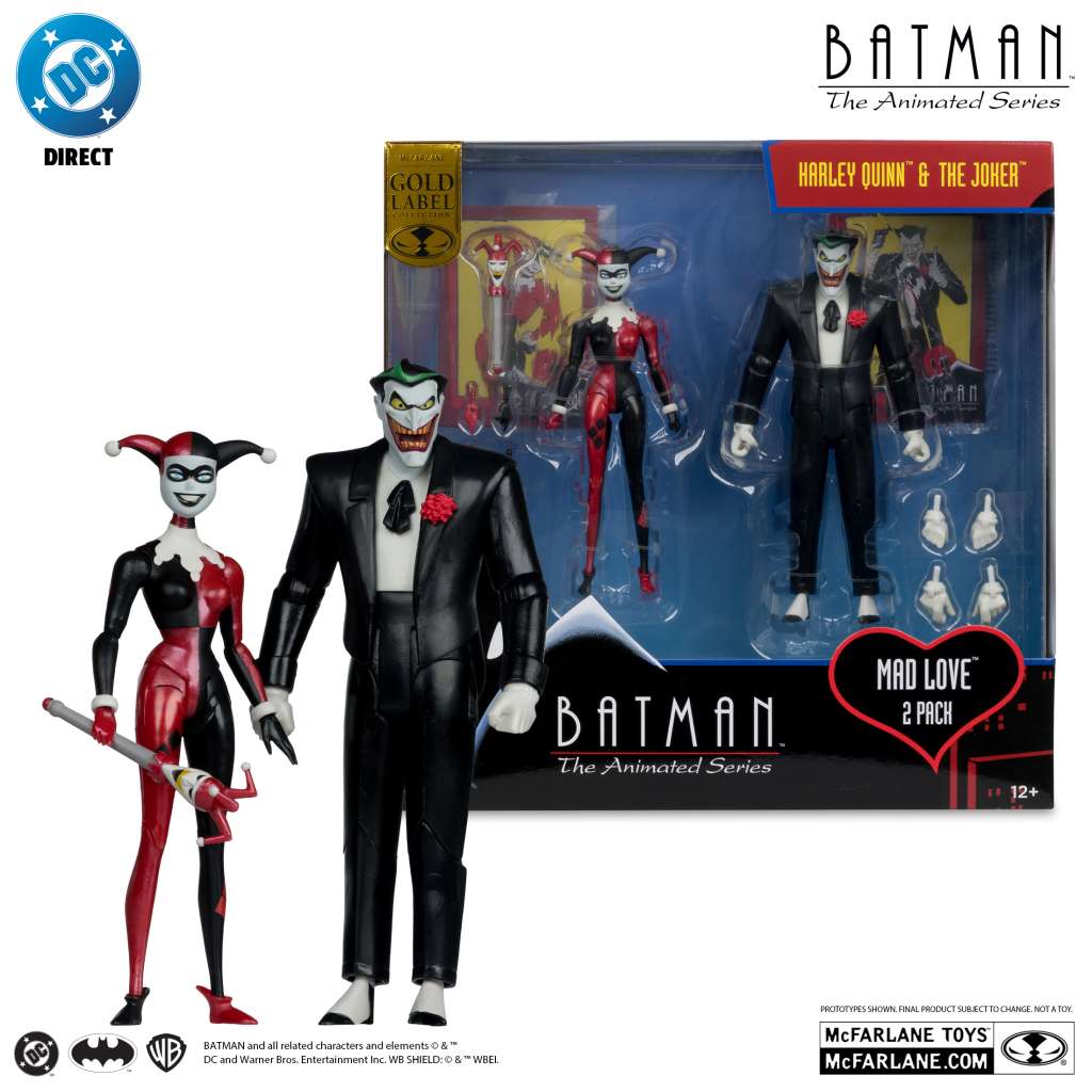 DC Direct Batman Animated Comic Harley & Joker Mad Love AF 2-PK mcfarlane toys 2025