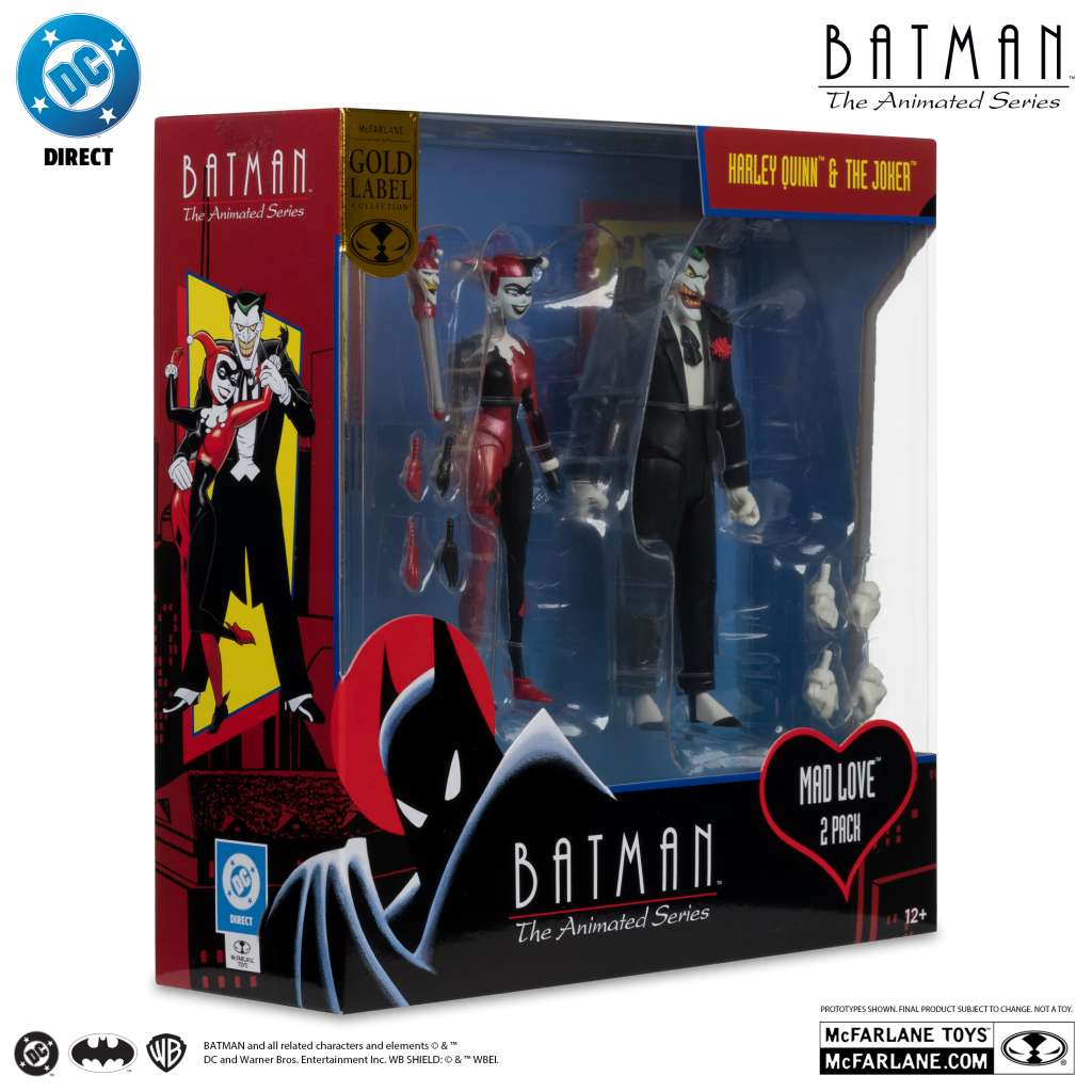 DC Direct Batman Animated Comic Harley & Joker Mad Love AF 2-PK mcfarlane toys 2025