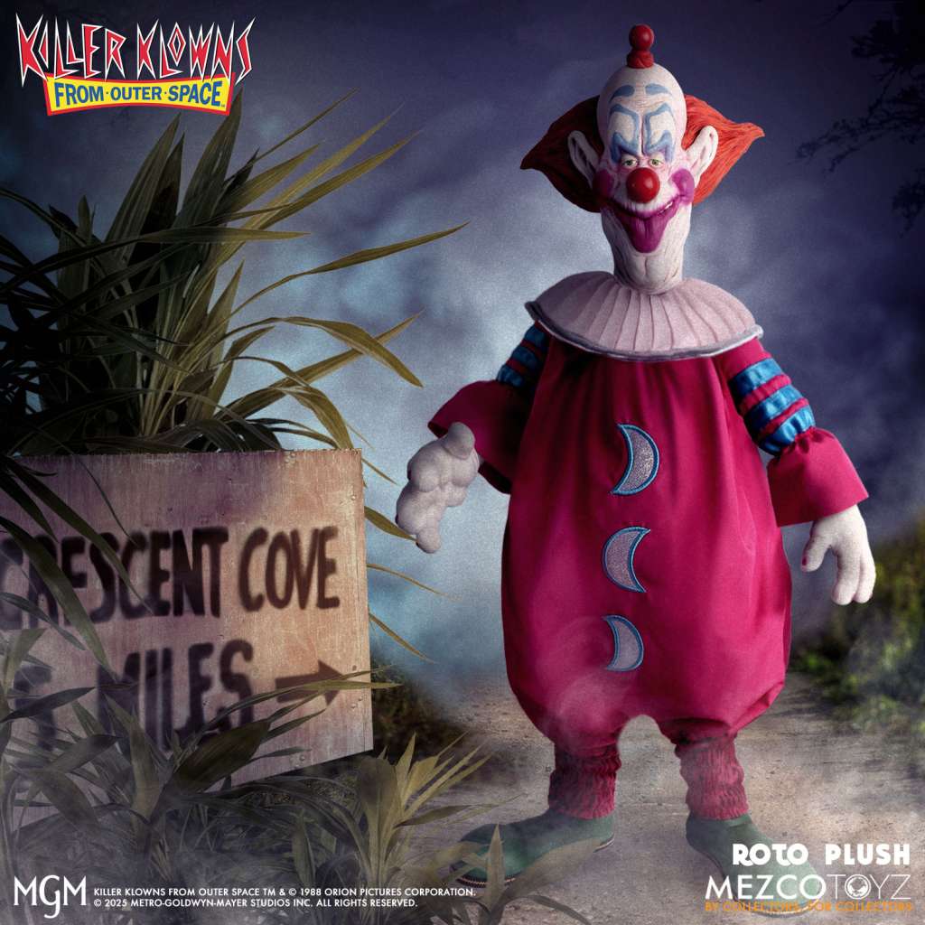Killer Klowns Slim MDS Roto Plush – Unik och Skrämmande Kramdjur mezco toys