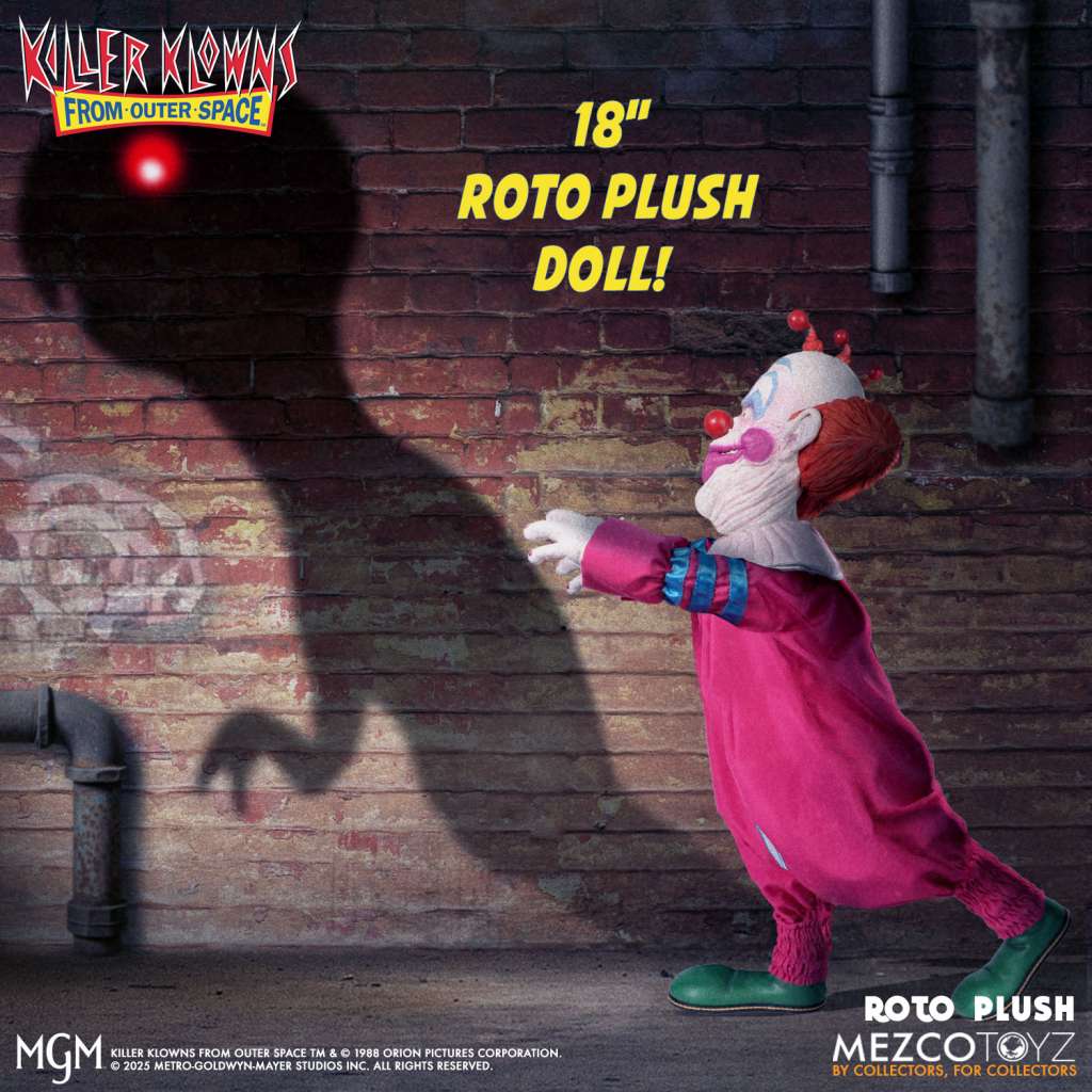 Killer Klowns Slim MDS Roto Plush – Unik och Skrämmande Kramdjur mezco toys