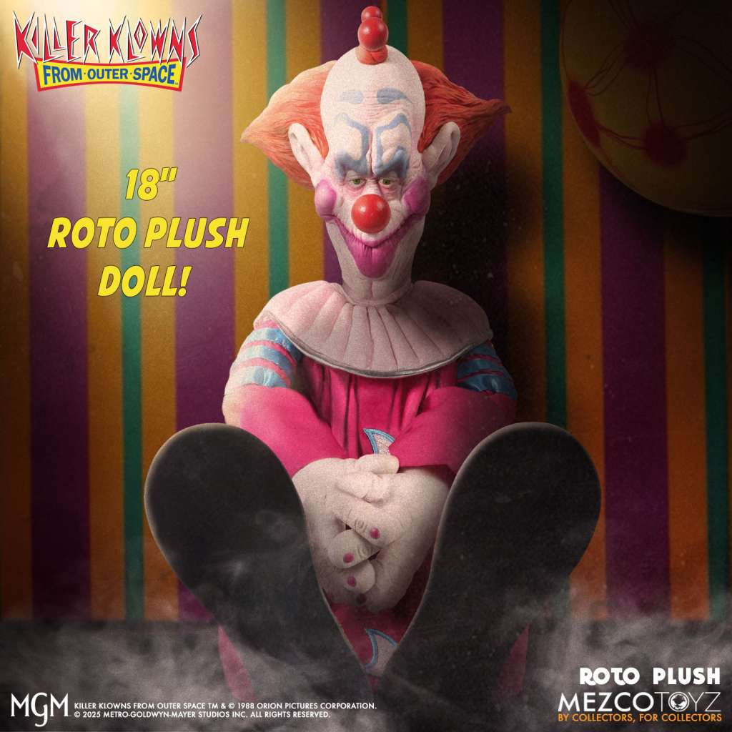 Killer Klowns Slim MDS Roto Plush – Unik och Skrämmande Kramdjur mezco toys