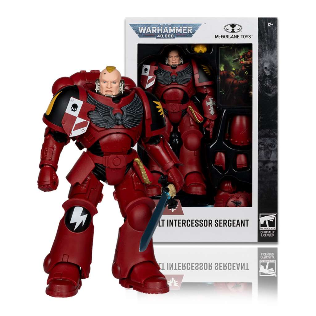 Warhammer 40000 Wave 11: Assault Intercessor Sergeant Blood Angel AF mcfarlane toys 2025