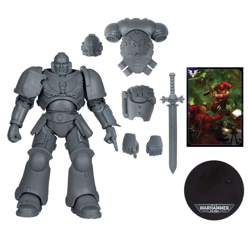 Warhammer 40000 7 tum Figur - Assault Intercessor Sergeant (Blood Angel) mcfarlane toys 2025