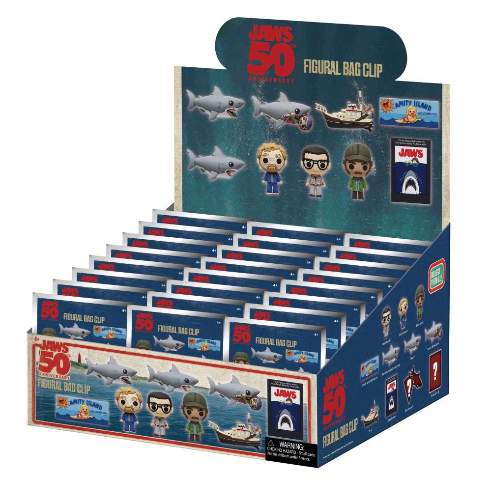 Jaws 50-årsjubileum S1 Bag Clip Blind Box Display (24) monogram