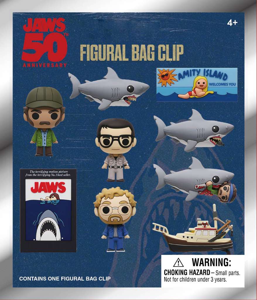 Jaws 50-årsjubileum S1 Bag Clip Blind Box Display (24) monogram