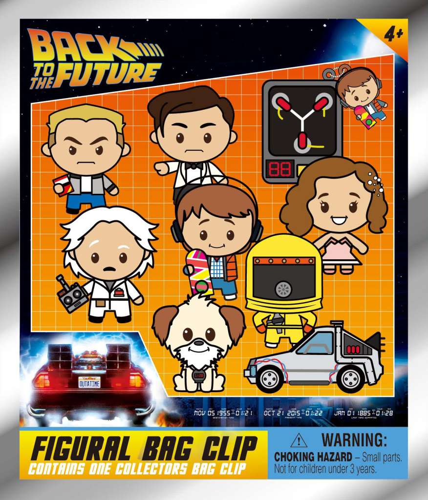 Back to the Future 40th Anniversary S1 Bag Clip Blind Box Display (24) monogram