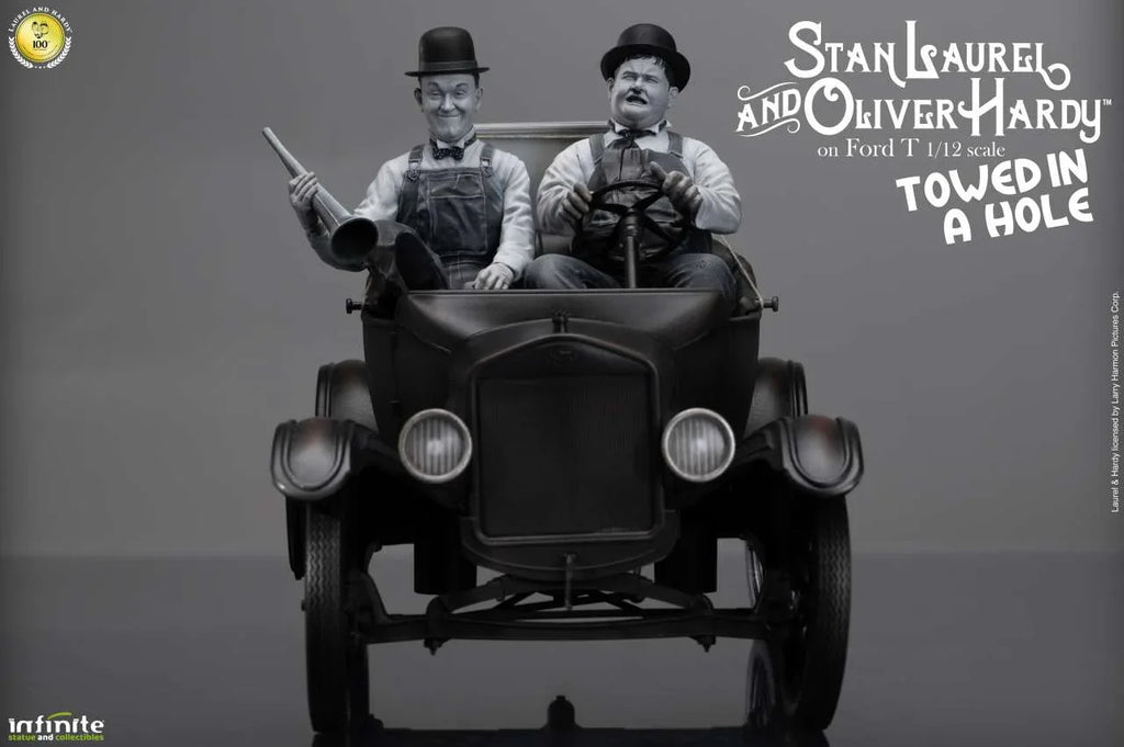 Laurel & Hardy Towed In A Hole Ford T 1/12 Skala - Robotto