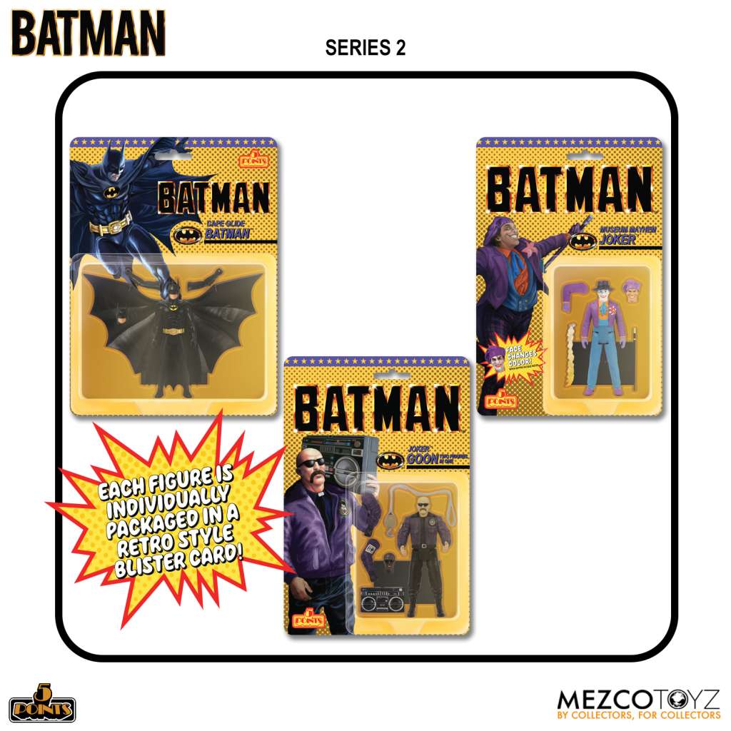 5 Points Batman 1989 Series 2 AF Set (3) mezco toys