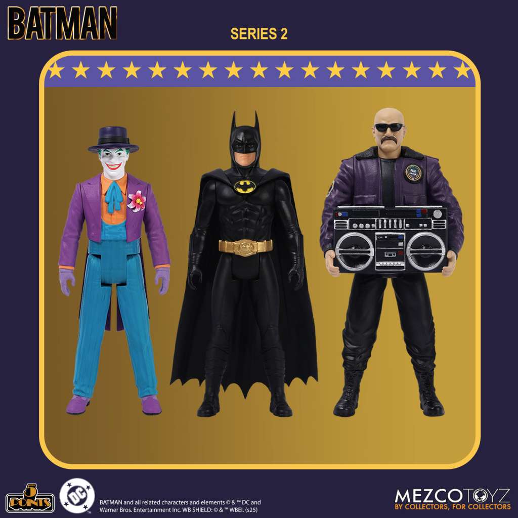 5 Points Batman 1989 Series 2 AF Set (3) mezco toys