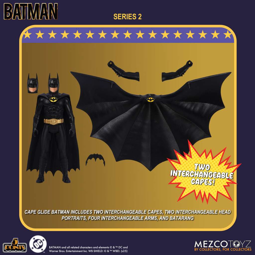 5 Points Batman 1989 Series 2 AF Set (3) mezco toys