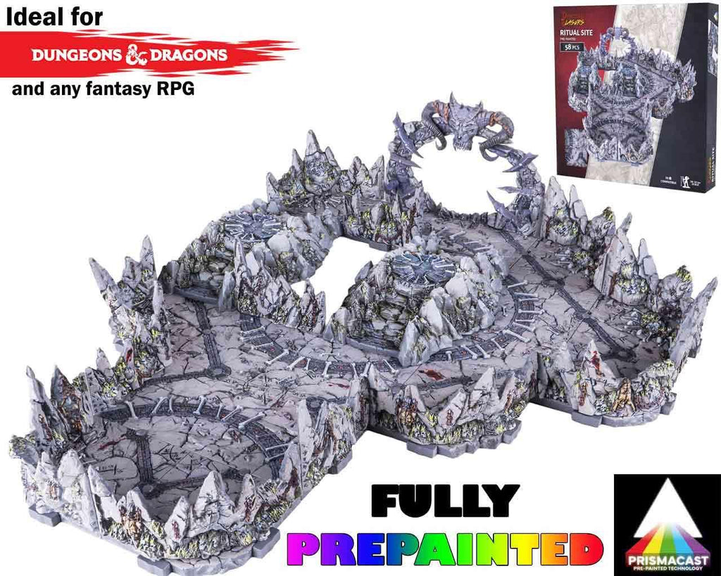 Dungeons & Lasers Ritual Site - Prismatic Pre-painted Terrains - Robotto