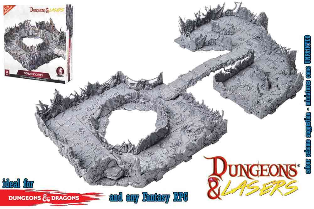 Dungeons & Lasers Demonic Caves - Utforska Den Mörka Världen archon games