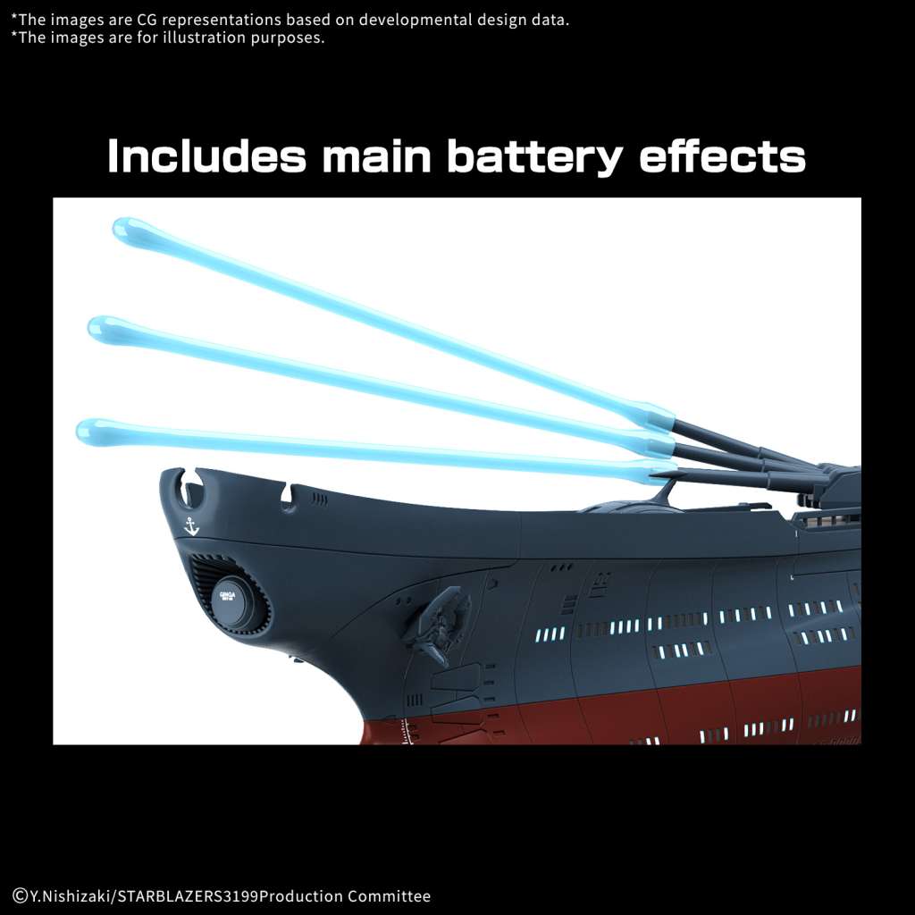 Yamato 3199 Experimentell Skepp av Transcendental Dimension BBY-03 Ginga 1/1000 bandai model kit gunpla