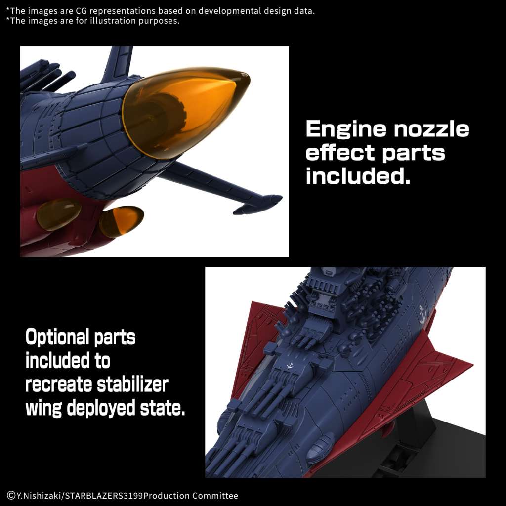 Yamato 3199 Mecha Collection - United Nations Cosmo Force BBY-01 Rymdskepp bandai model kit gunpla