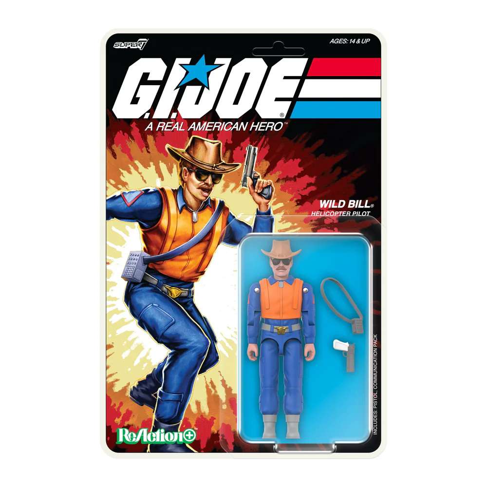 G.I. Joe W03 Wild Bill (Cartoon) Reaction+ Figur super 7