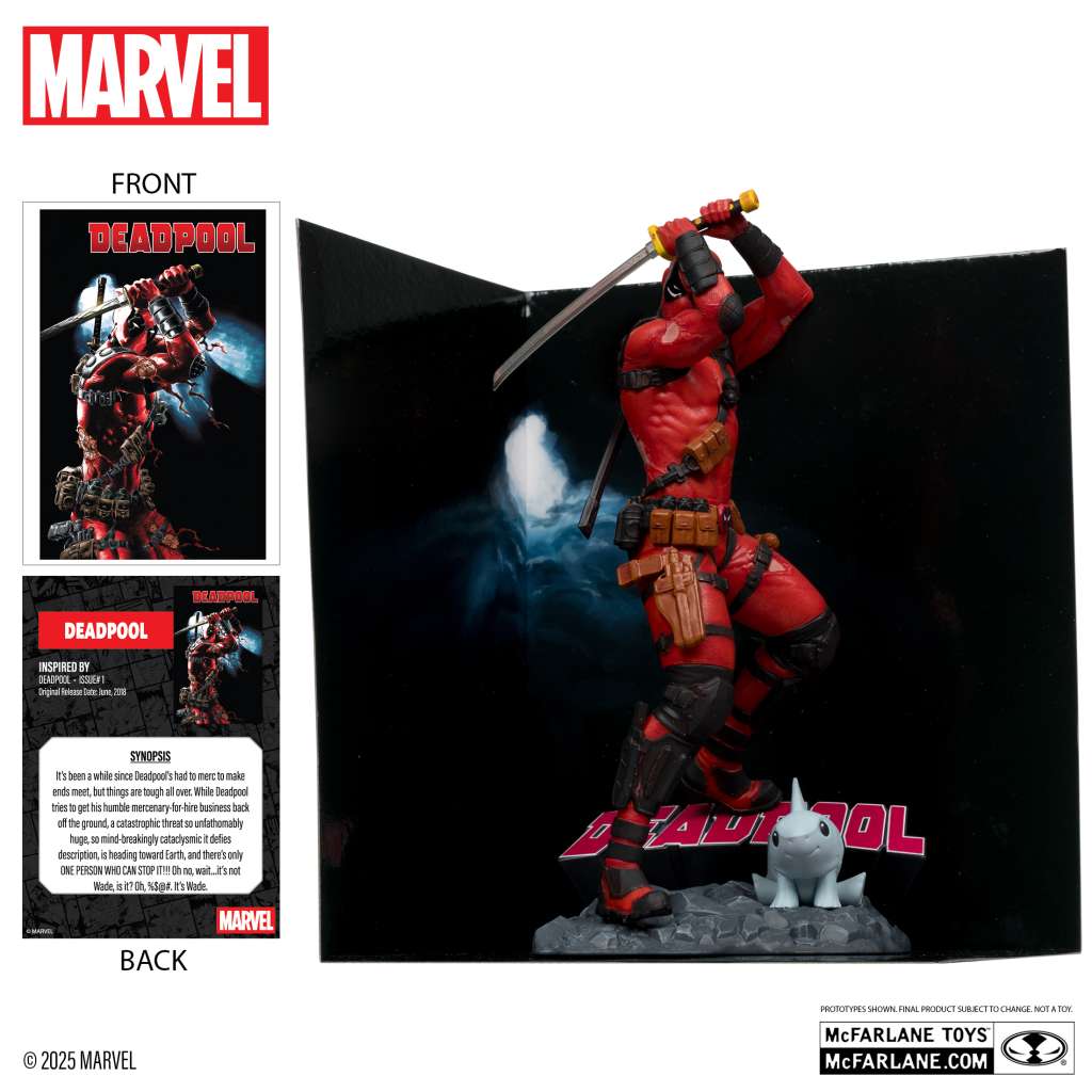 Marvel Samling 1/10 WV5 Deadpool (Deadpool #1) Figur mcfarlane toys 2025