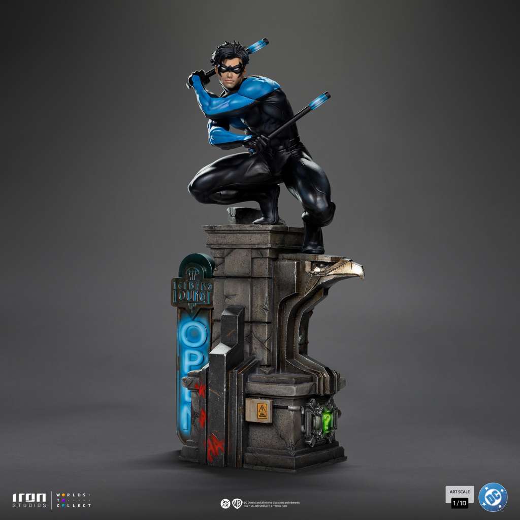 DC Comics Nightwing 1/10 Statue - Kvalitetsstatyett av Nightwing iron studios
