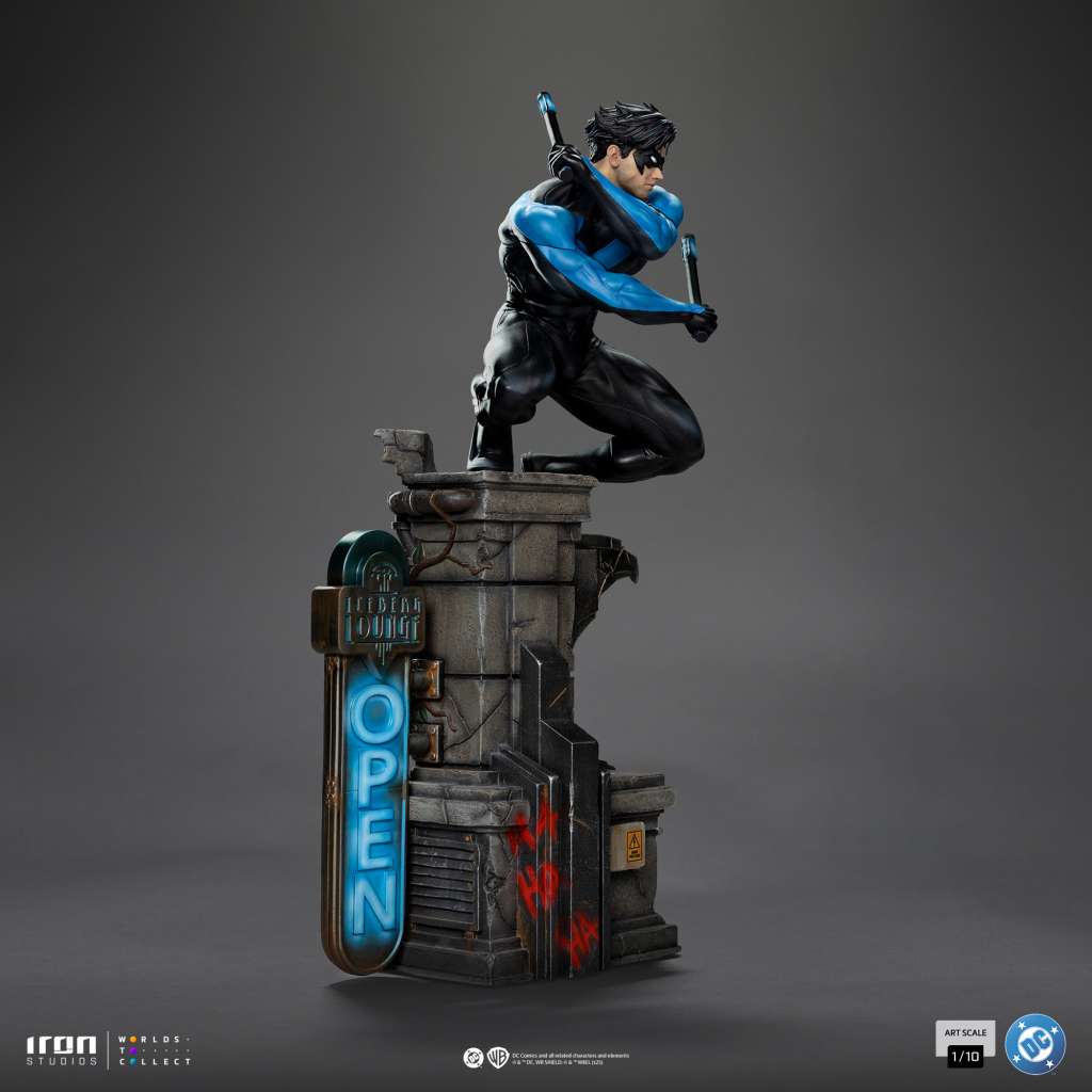 DC Comics Nightwing 1/10 Statue - Kvalitetsstatyett av Nightwing iron studios
