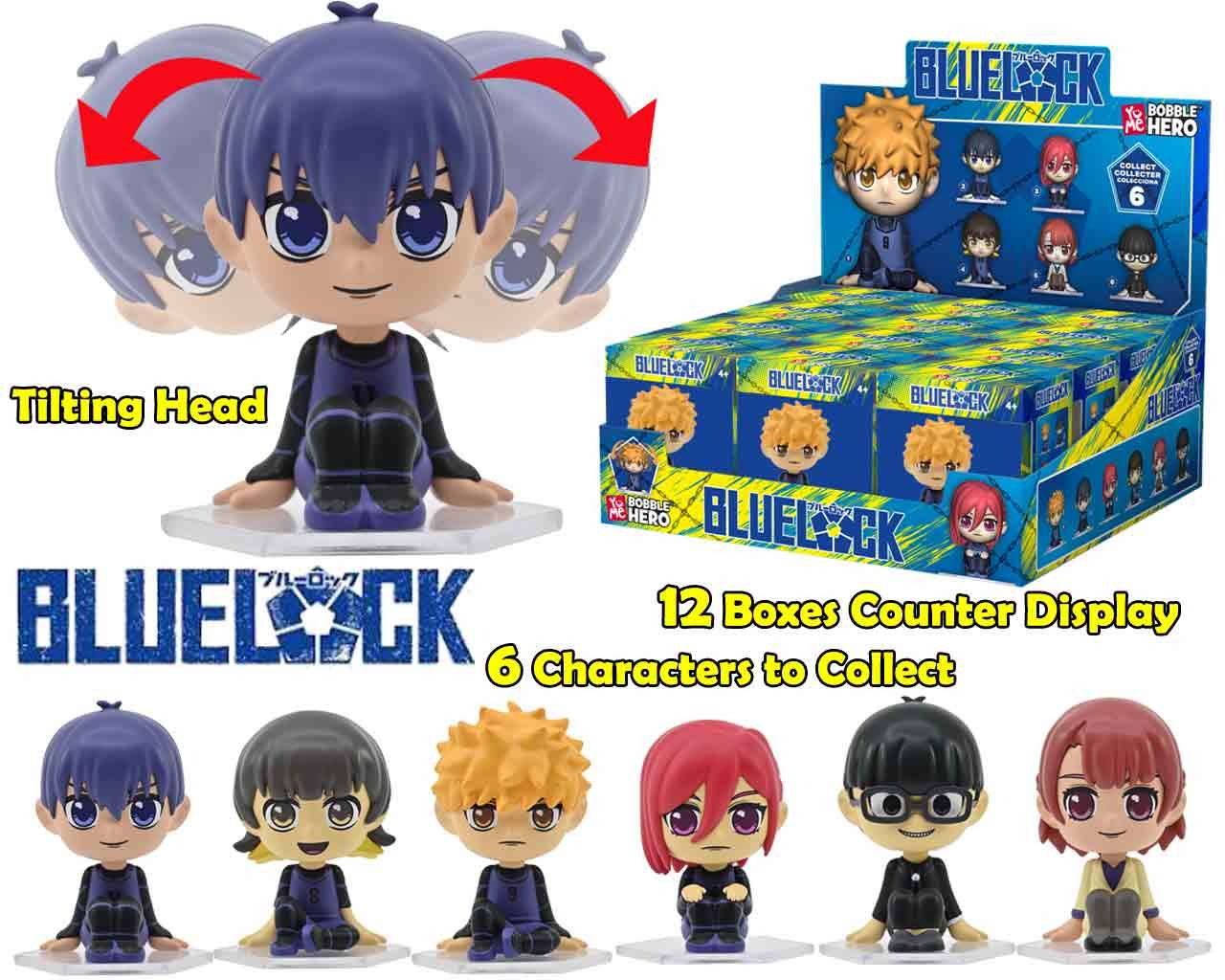 Blue Lock - Bobble Head - Blind Boxes Counter Display (12 Enheter) yume