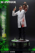 Re-animator Dr Herbert West 1/4 Plus Format Figur - Exklusiv Samlarfigur i Harpiks med Klädesplagg och Självlysande Tillbehör