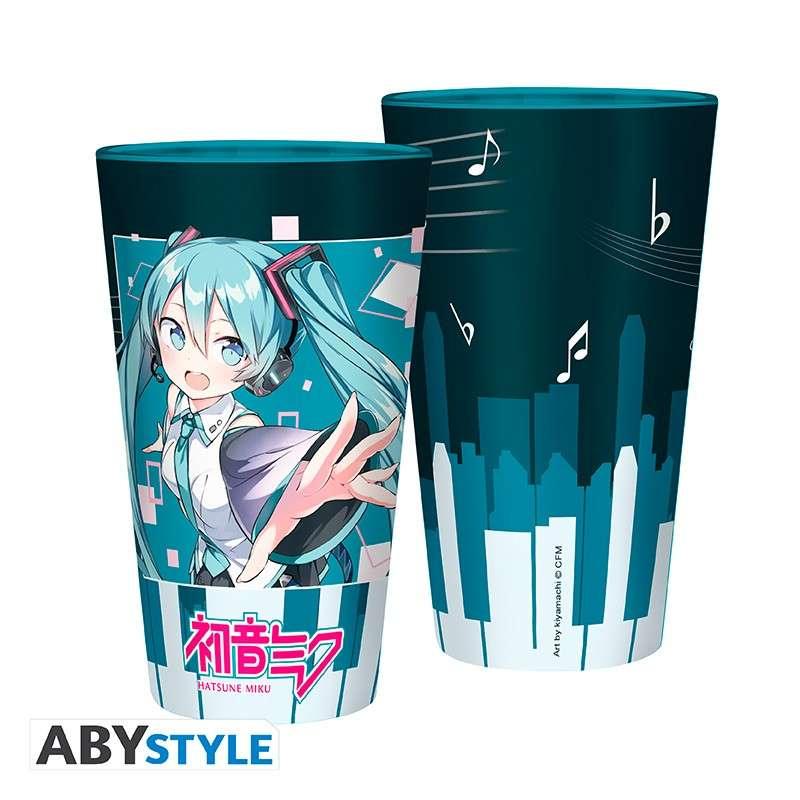 Hatsune Miku Musikalisk Stad Stort Glas - Robotto