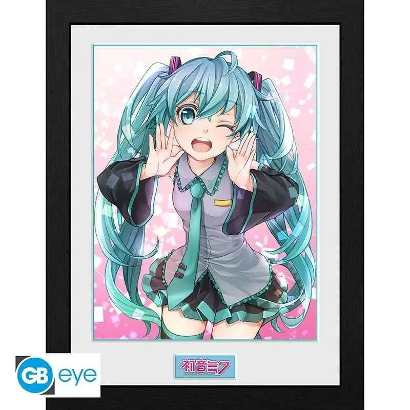 HATSUNE MIKU WINK FRAMED PRINT - bild 1