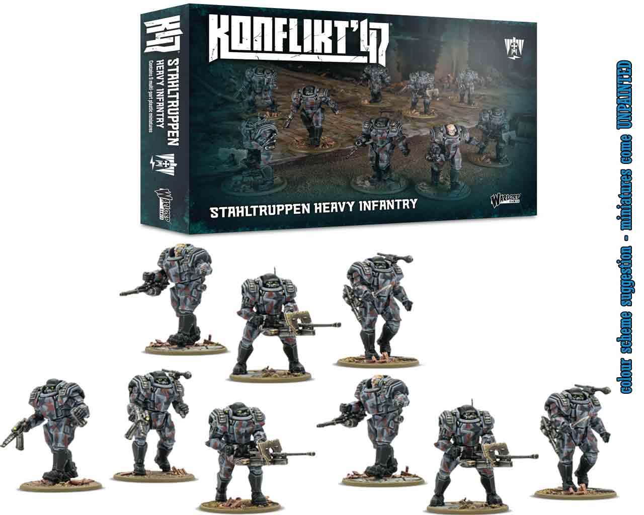 Konflikt '47 Ny Utgåva 2025 - Stahltruppen Tung Infanteri warlord games